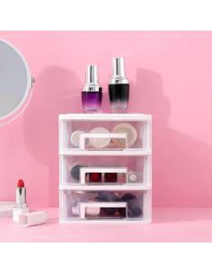 Organizador de Escritorio Sewroro 5 Cajones Transparente 2