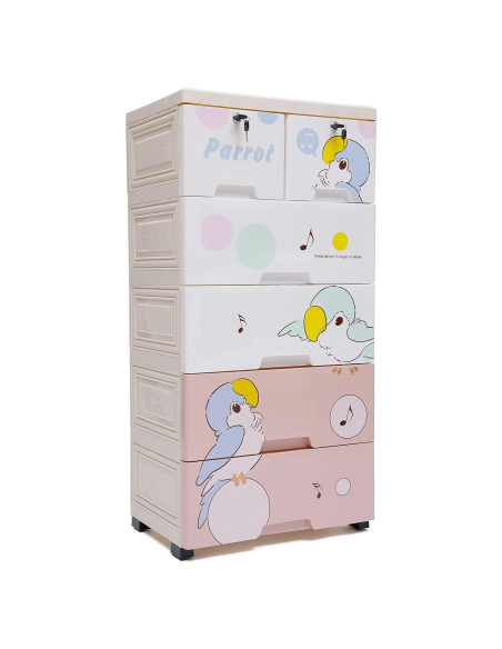 Armario de Almacenamiento Yaminie 6 Cajones Multicolor