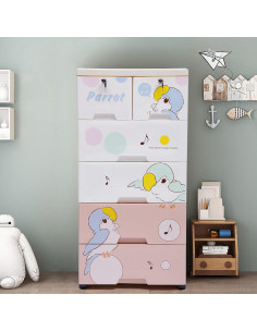 Armario de Almacenamiento Yaminie 6 Cajones Multicolor 2