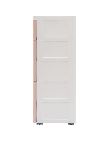 Armario de Almacenamiento TrueyEssence 5 Cajones Rosa