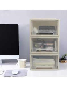 Cajonera de Plástico Jandson 3 Cajones 30x20x12 cm 2