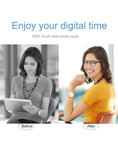 Gafas bloqueadoras de luz azul unisex TR90 - 2 paquetes
