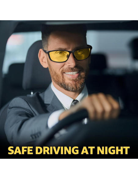 Gafas de Conducción Nocturna Myiaur - Lentes Amarillos Polarizados