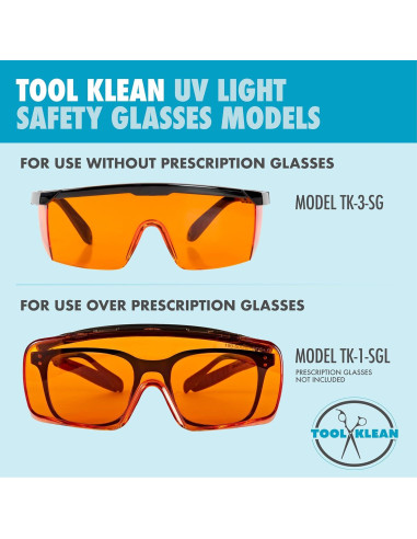 Gafas de Seguridad UV Tool Klean TK-1-SGL Ajuste Grande