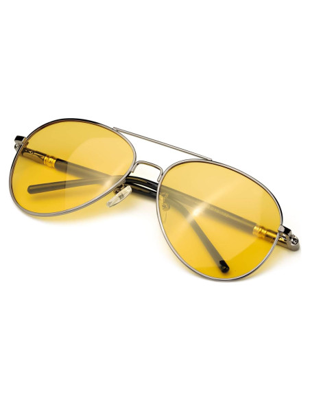 Gafas de Visión Nocturna SODQW con Lentes Amarillas UV400