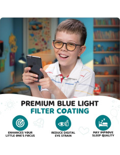 Gafas de luz azul Prospek para niños, lentes claros K317 2