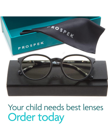 Gafas de luz azul Prospek para niños, lentes claros K317