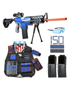 Rifle de Juguete Vioofun Automático con Chaleco y Dardos