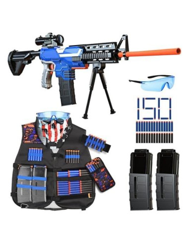 Rifle de Juguete Vioofun Automático con Chaleco y Dardos