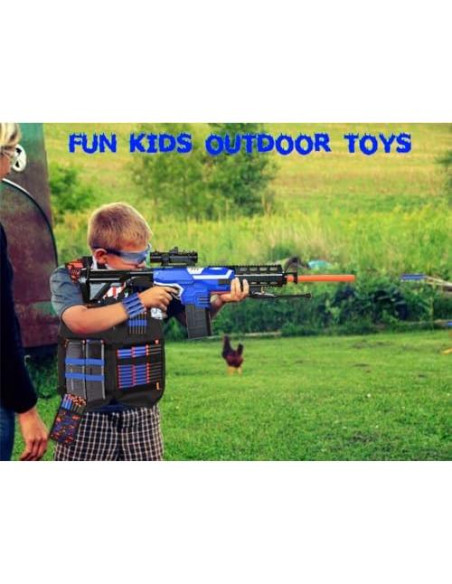 Rifle de Juguete Vioofun Automático con Chaleco y Dardos