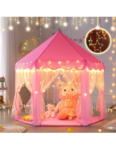 Tienda de Juego Castillo Princesa Monobeach - Rosa 140x135 cm 2