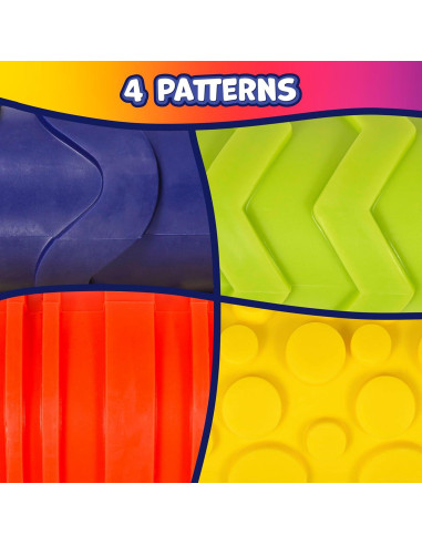 Rodillos de Textura para Niños Learning Advantage - 4 Patrones