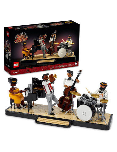 LEGO Ideas Cuarteto de Jazz 21334 con Escenario y 4 Figuras