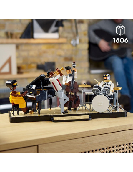 LEGO Ideas Cuarteto de Jazz 21334 con Escenario y 4 Figuras
