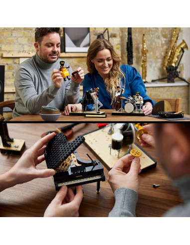 LEGO Ideas Cuarteto de Jazz 21334 con Escenario y 4 Figuras