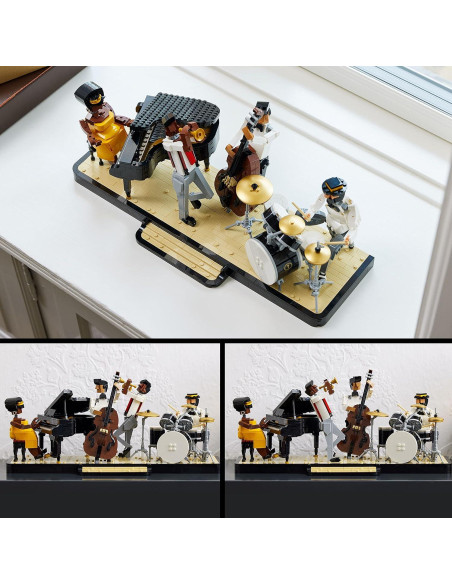 LEGO Ideas Cuarteto de Jazz 21334 con Escenario y 4 Figuras