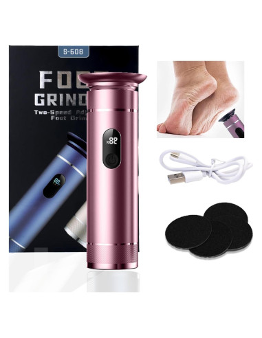Removedor de Callos Eléctrico SUILU Oro Rosa con Discos de Lija