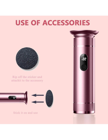 Removedor de Callos Eléctrico SUILU Oro Rosa con Discos de Lija