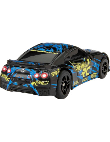 Coche de Juguete RC Hot Wheels Nissan GTR 1:64 Pista y Fuera