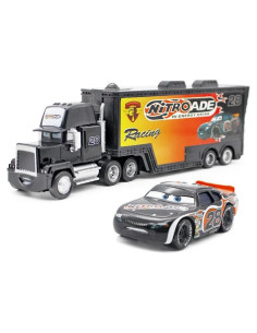 Camión Transportador Mingpei NO.28 + Coche Corredor 2PCS