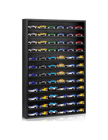 Estante Organizador Juexica para 72 Coches 1:64 Negro