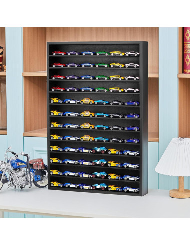 Estante Organizador Juexica para 72 Coches 1:64 Negro