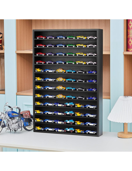 Estante Organizador Juexica para 72 Coches 1:64 Negro