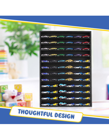 Estante Organizador Juexica para 72 Coches 1:64 Negro