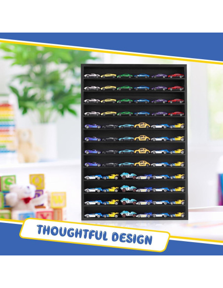 Estante Organizador Juexica para 72 Coches 1:64 Negro