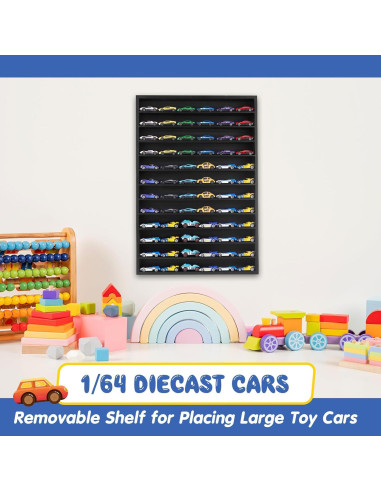 Estante Organizador Juexica para 72 Coches 1:64 Negro