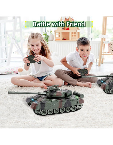 Tanque RC 1:28 DH GY666 Control Remoto con Sonidos y Luces