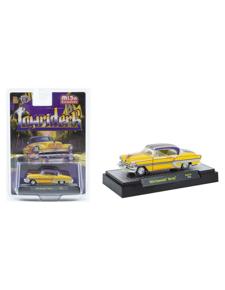 Coche Diecast 1954 Lowriders M2 Amarillo 1/64 Edición Limitada