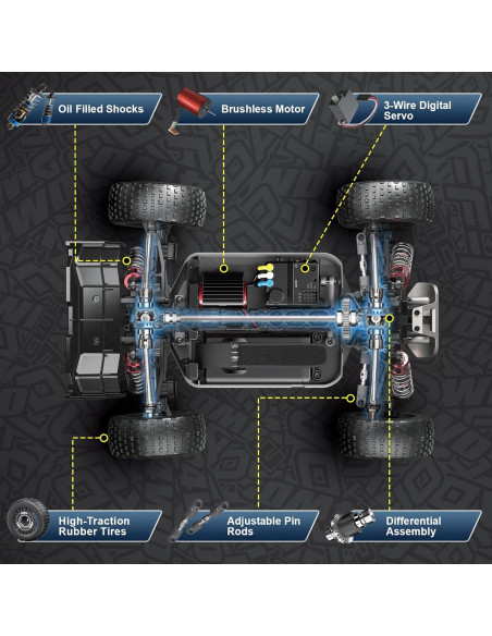 Coche RC Contixo HC1 1:16 39KMH 4x4 Todo Terreno