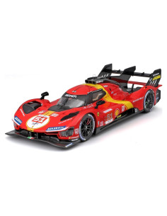 Bburago Ferrari 499P 2023 Modelo a Escala 1/18 Rojo