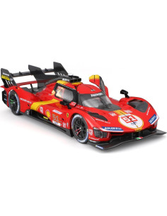 Bburago Ferrari 499P 2023 Modelo a Escala 1/18 Rojo 2
