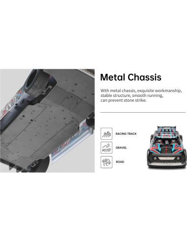 Coche RC GoolRC 104072 1:10 Brushless 4WD 60 km/h LED