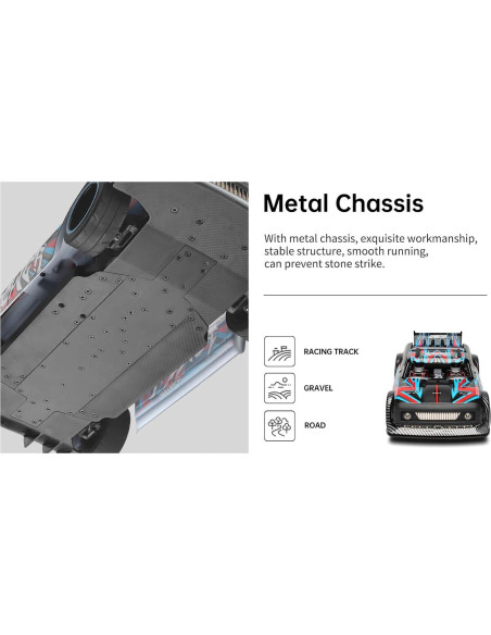 Coche RC GoolRC 104072 1:10 Brushless 4WD 60 km/h LED