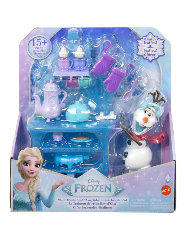 Muñeca Olaf Mattel Disney Frozen con Trineo y Accesorios