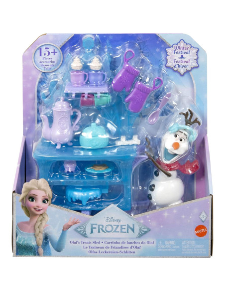 Muñeca Olaf Mattel Disney Frozen con Trineo y Accesorios