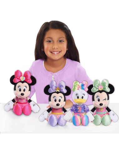 Peluche Minnie Mouse Just Play 20 cm Corazones Rosa