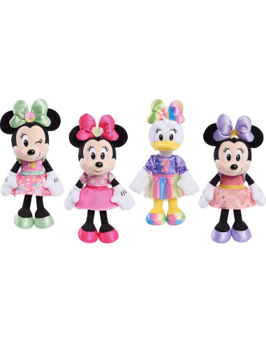 Peluche Minnie Mouse Just Play 20 cm Corazones Rosa