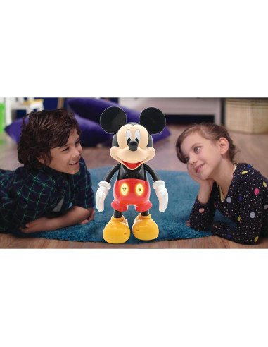 Robot Bilingüe Lexibook Mickey - Inglés/Español, 100+ Cuestionarios