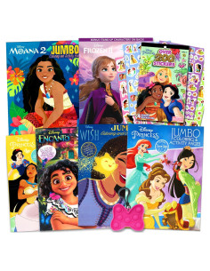 Set de Colorear Princesas Disney Bendon - 6 Libros y Pegatinas
