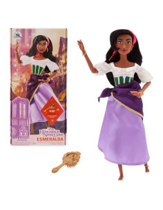 Muñeca Clásica Esmeralda Disney 28 cm Posable con Cepillo
