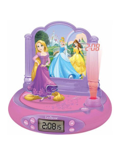 Reloj Proyector LEXiBOOK Rapunzel con Luz Nocturna Rosa