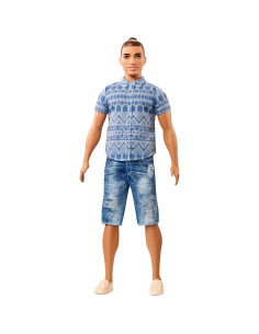 Muñeco Ken Fashionistas Mattel Denim Desgastado 32 cm 2