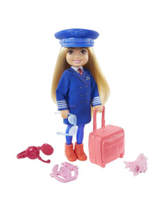 Muñeca Chelsea Piloto Mattel con Accesorios de Viaje