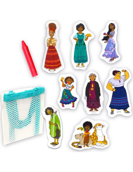 Juguetes de Baño Disney Encanto - 8 Piezas y Crayón Juguetes de Baño Disney Encanto - 8 Piezas y Crayón
