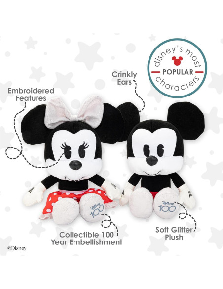 Conjunto de Peluches Mickey y Minnie 40 cm Kids Preferred