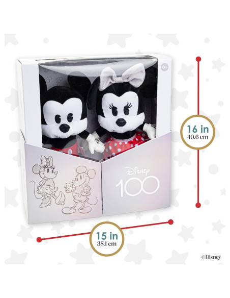 Conjunto de Peluches Mickey y Minnie 40 cm Kids Preferred